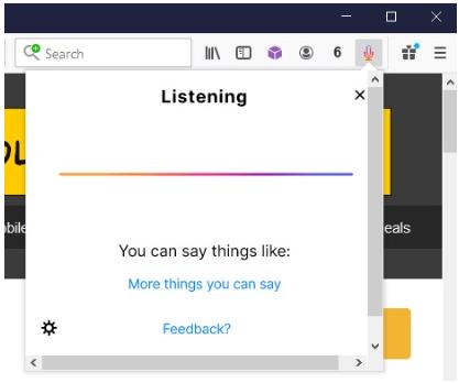 Firefox Web引入Voice语音控件 目前仅支持英语