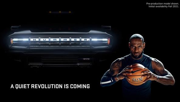 通用GMC投放HUMMER EV纯电动皮卡的30秒广告 由NBA球星勒布朗·詹姆斯代言